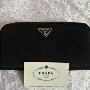 Prada Nero Tessuto Wallet